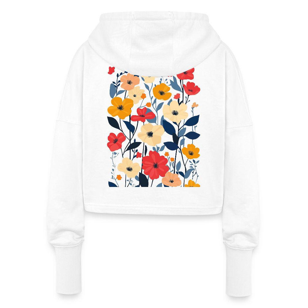 HOODIE CROPPED - COPENHAGEN - white