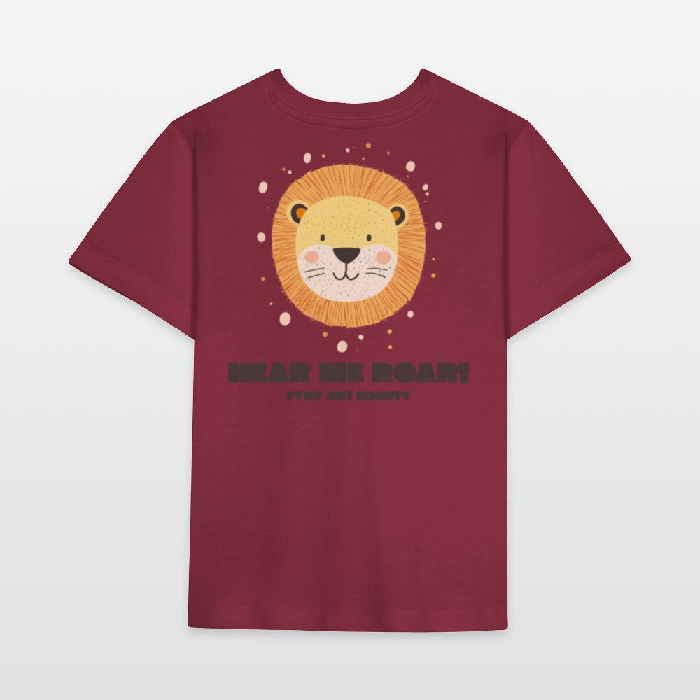 KIDS T-SHIRT - LÖWE - burgundy