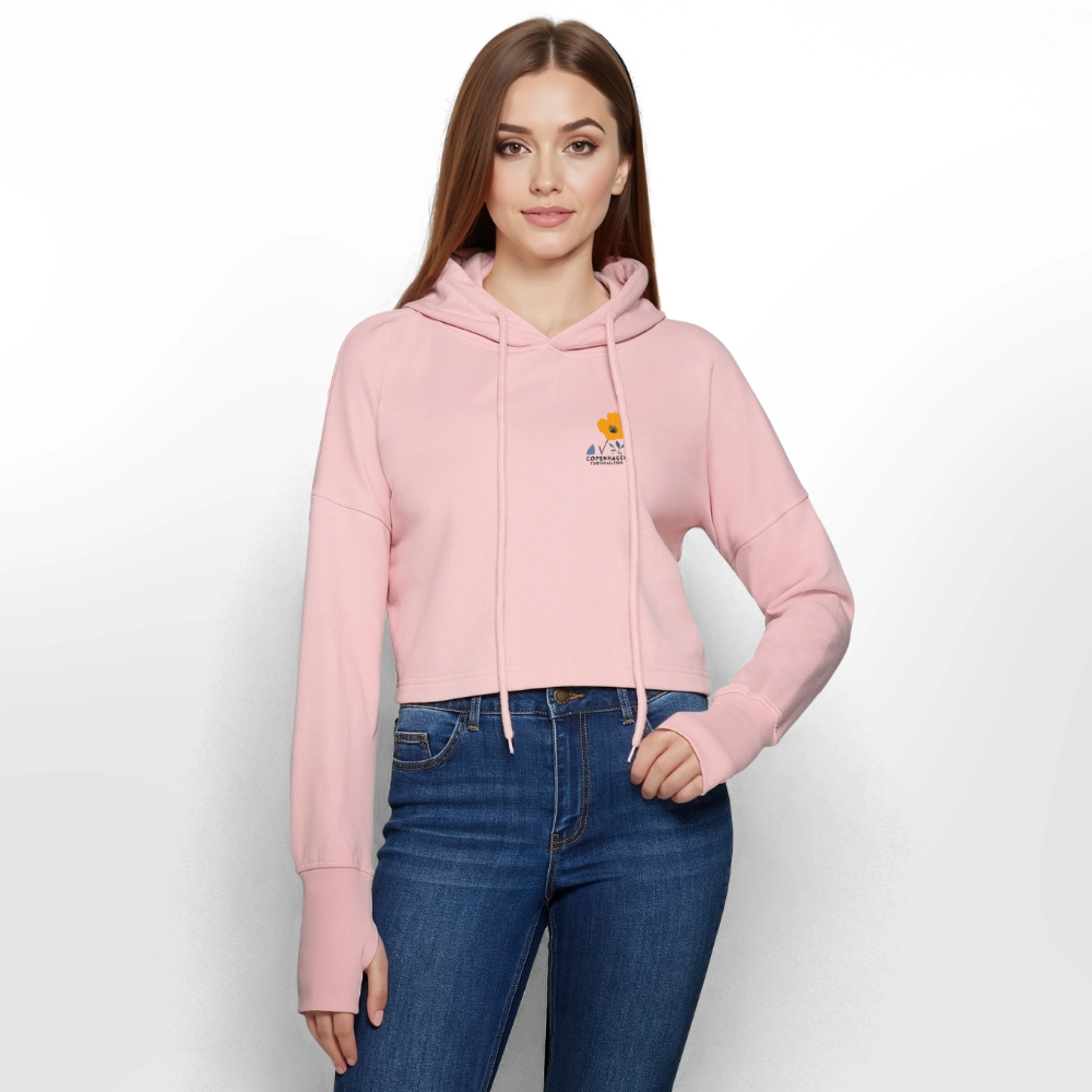 HOODIE CROPPED - COPENHAGEN - light pink